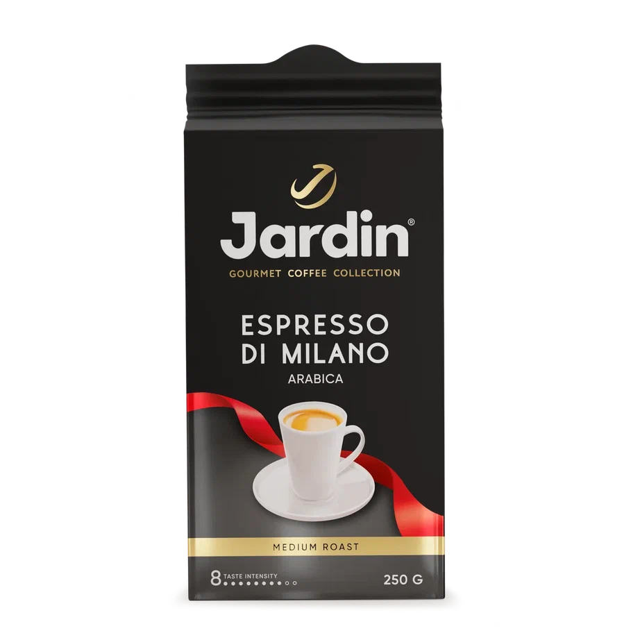 Купить кофе натуральный Jardin Espresso di Milano зерновой, средняя обжарка, 250 г, цены на Мегамаркет | Артикул: 100023256541