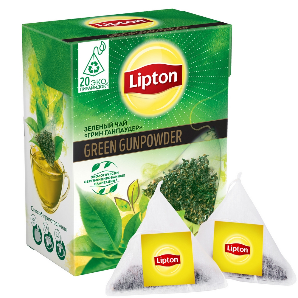 Чай зеленый Lipton gunpowder 20 пакетиков - купить в Мегамаркет Воронеж, цена на Мегамаркет