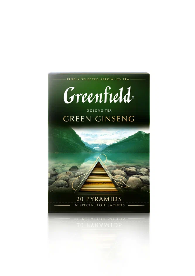 Чай зеленый в пирамидках Greenfield Green Ginseng 20 пакетиков - отзывы покупателей на маркетплейсе Мегамаркет | Артикул: 100023256768