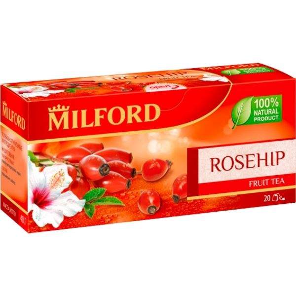 Чай фруктовый Milford rosehip 20 пакетиков