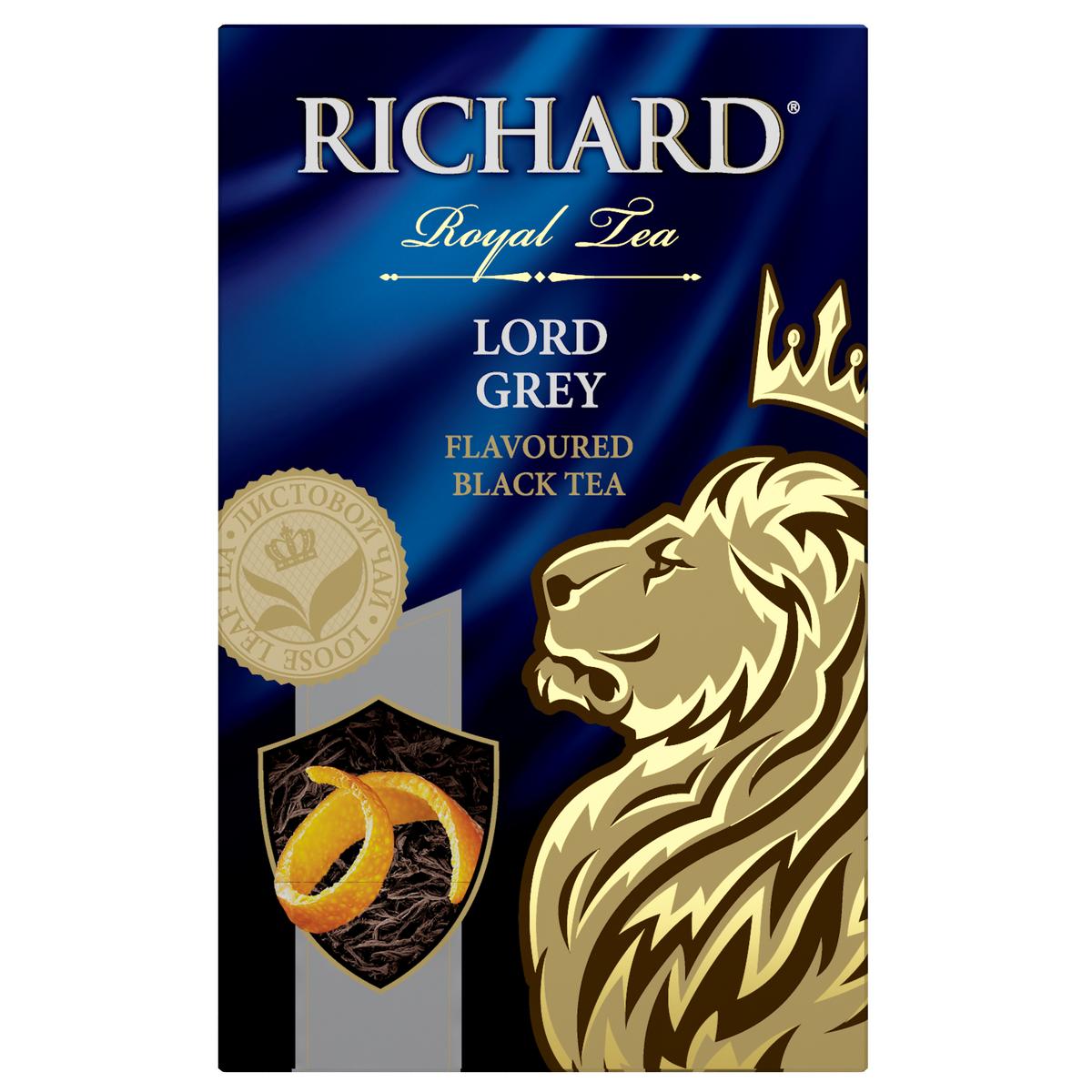 Чай Richard Lord Grey черный крупнолистовой 90г - отзывы покупателей на  маркетплейсе Мегамаркет | Артикул: 100023256908