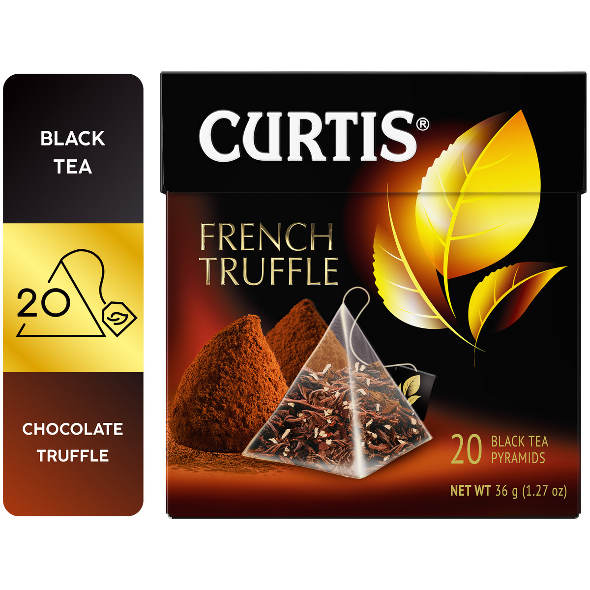 Чай черный в пирамидках CURTIS French Truffle 20 пирамидок, трюфель и кокос - отзывы покупателей на маркетплейсе Мегамаркет | Артикул: 100023256950