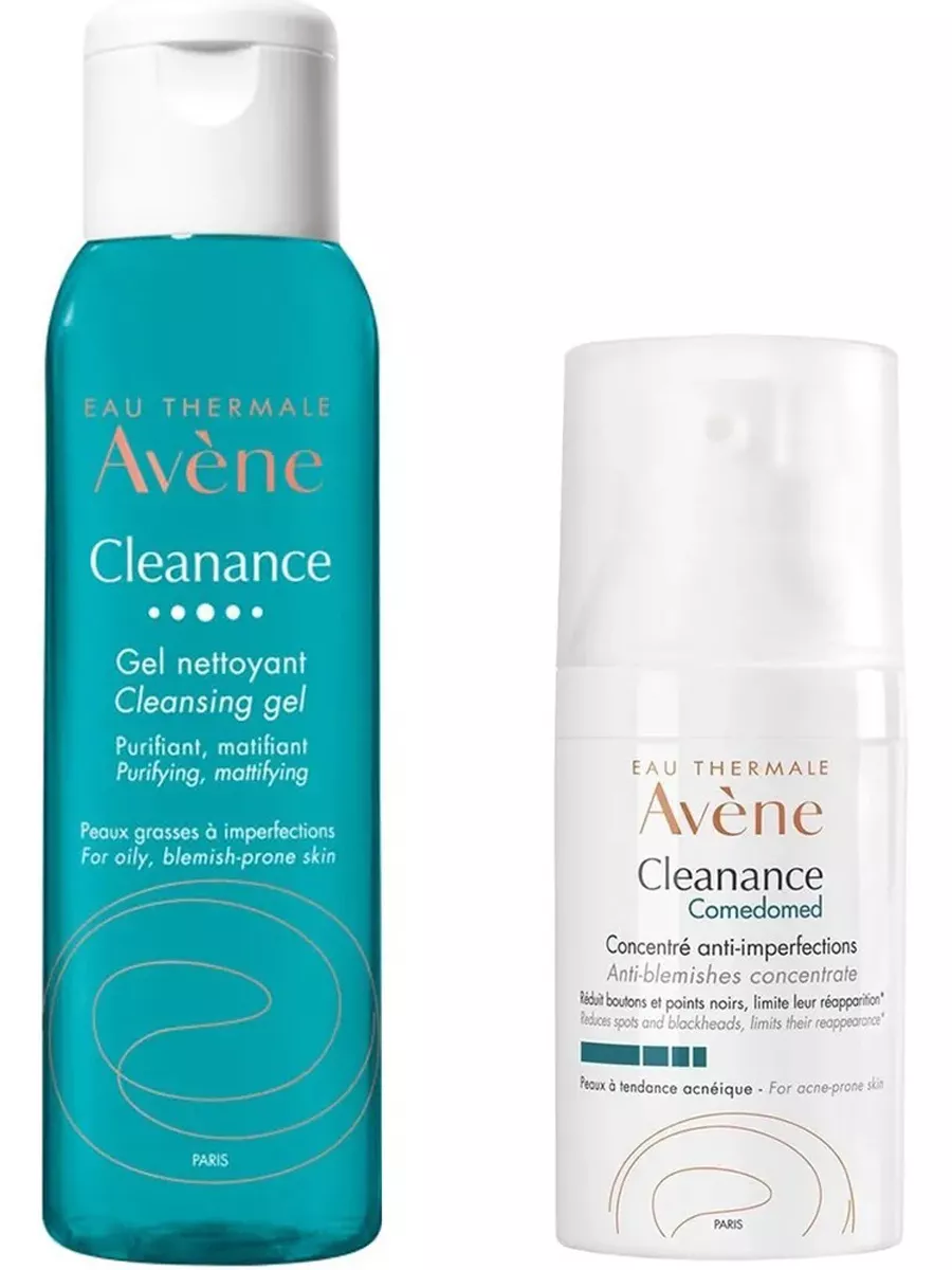 Купить набор подарочный косметический Avene Cleanance концентрат для лица и очищающий гель, цены на Мегамаркет | Артикул: 100058767657