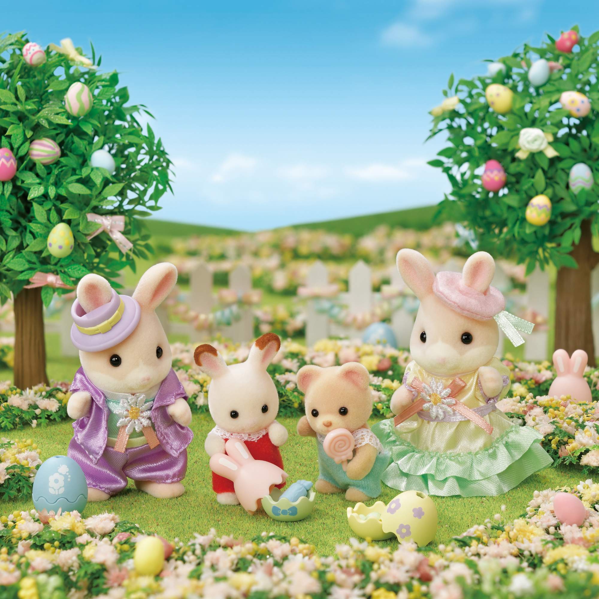 Купить игровой набор Sylvanian Families Праздничный пасхальный набор 5691,  цены на Мегамаркет