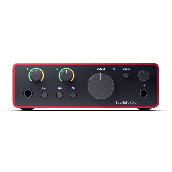 Купить аудиоинтерфейс Focusrite Scarlett Solo 4th Gen, цены на Мегамаркет | Артикул: 600015227089