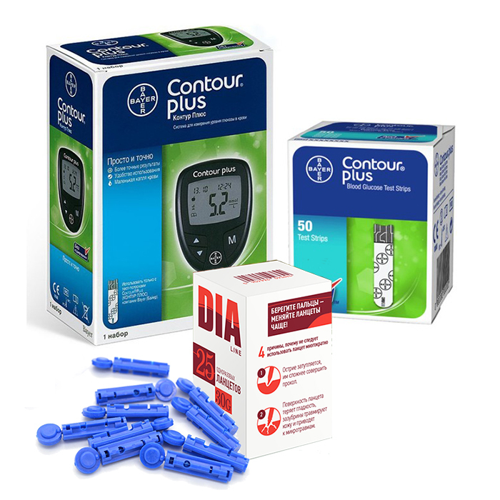 Глюкометр Contour Plus с покалывателем + тест-полоски Контур Плюс № 50 + ланцеты №25 - купить в интернет-магазинах, цены на Мегамаркет | глюкометры и тест-полоски для глюкометров gl_contour_plus+tp_contour_plus_№50+lancets№25