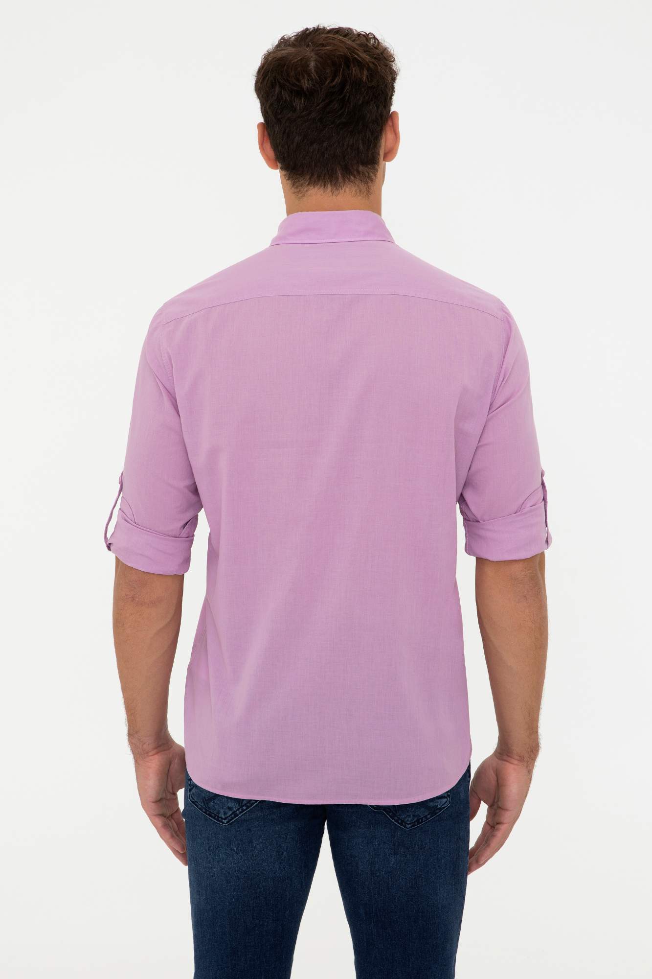 Рубашка мужская U.S. POLO Assn. G081SZ0040RC-CRUDE-R фиолетовая XL