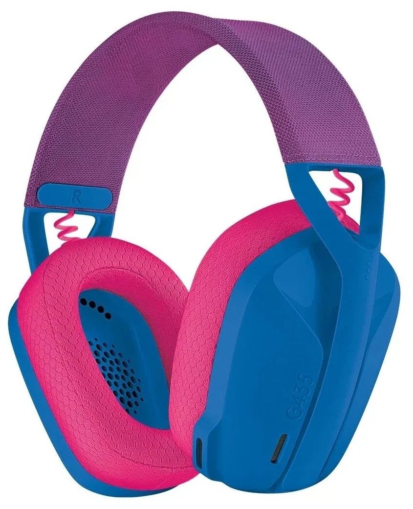 Игровые наушники Logitech G435 Wireless Blue and Raspberry (981-001062) - купить в М.видео, цена на Мегамаркет