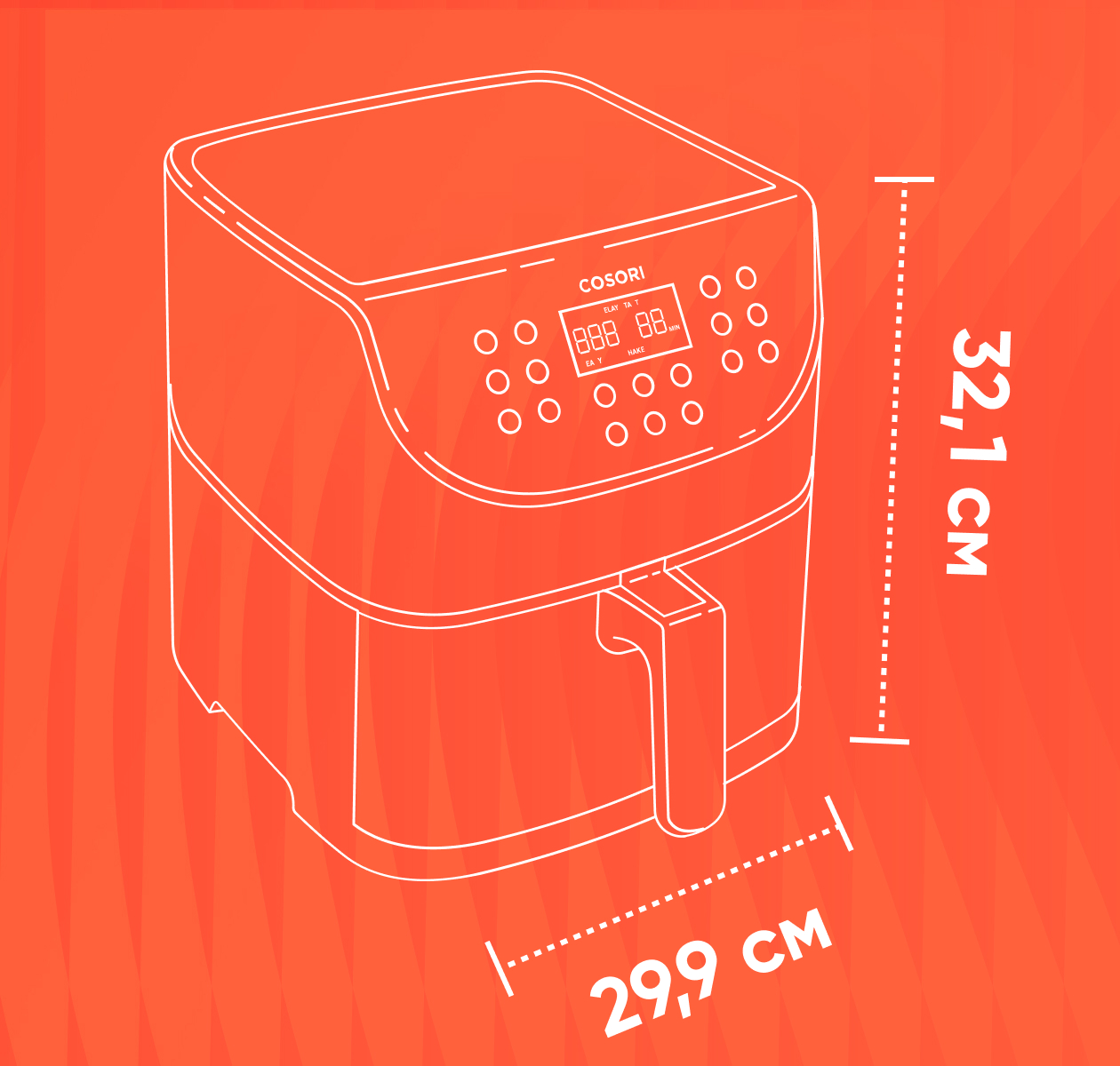 Аэрогриль COSORI Smart Air Fryer CS158AF черный, купить в Москве, цены