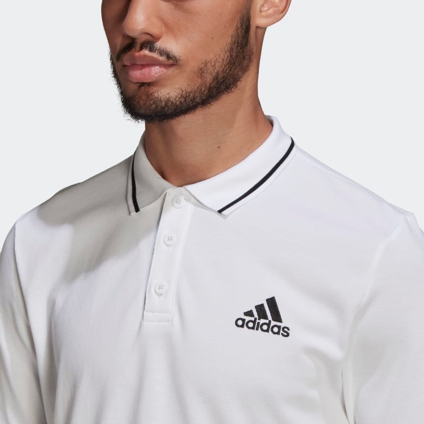Футболка-поло мужская Adidas GK9221 белая M