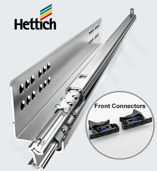 Направляющие hettich quadro v6 silent system схема монтажа