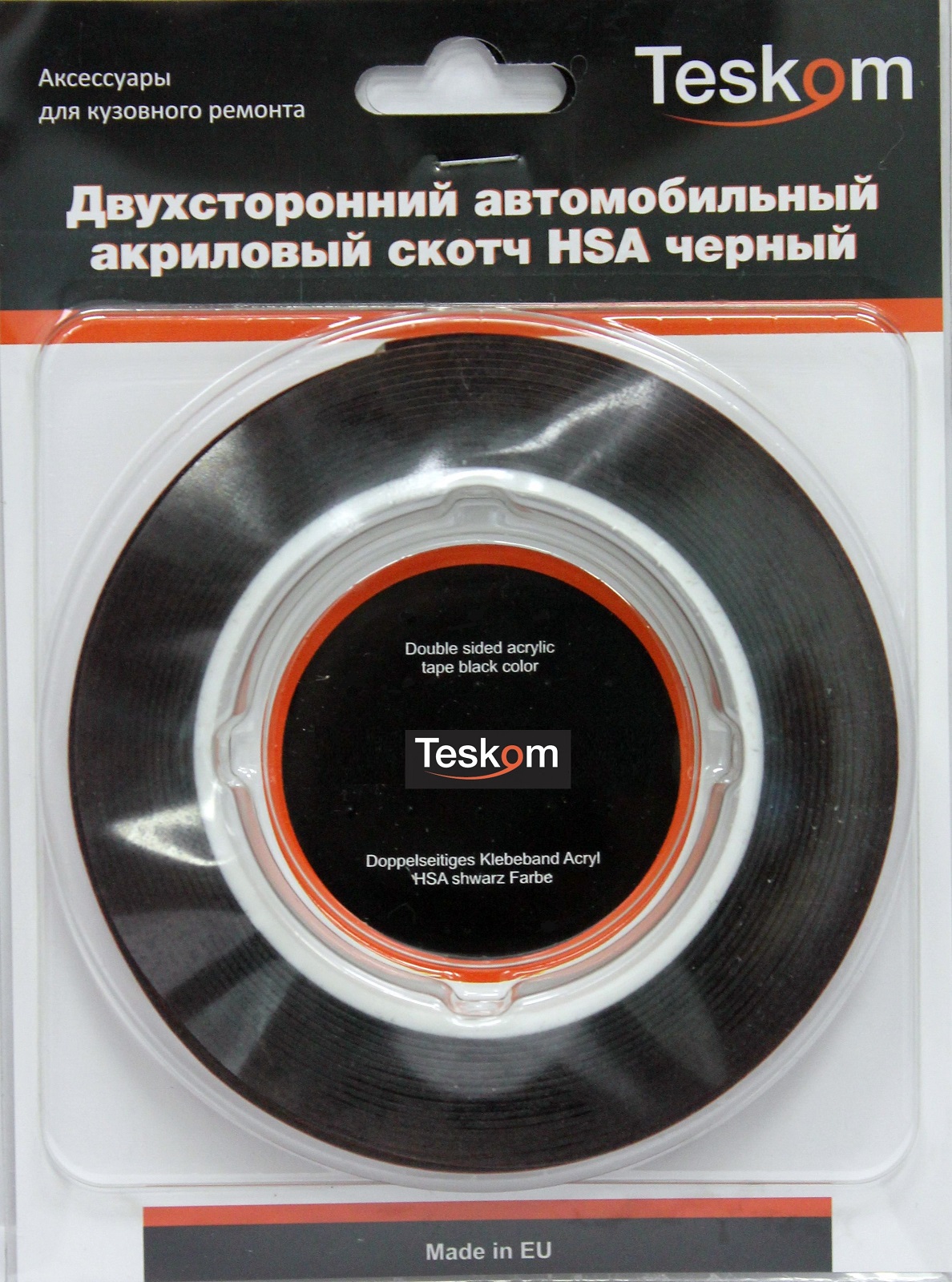 Монтажная лента Teskom акриловая HSA, черная 12mm x 5m - купить в Москве,  цены на Мегамаркет | 600004241600