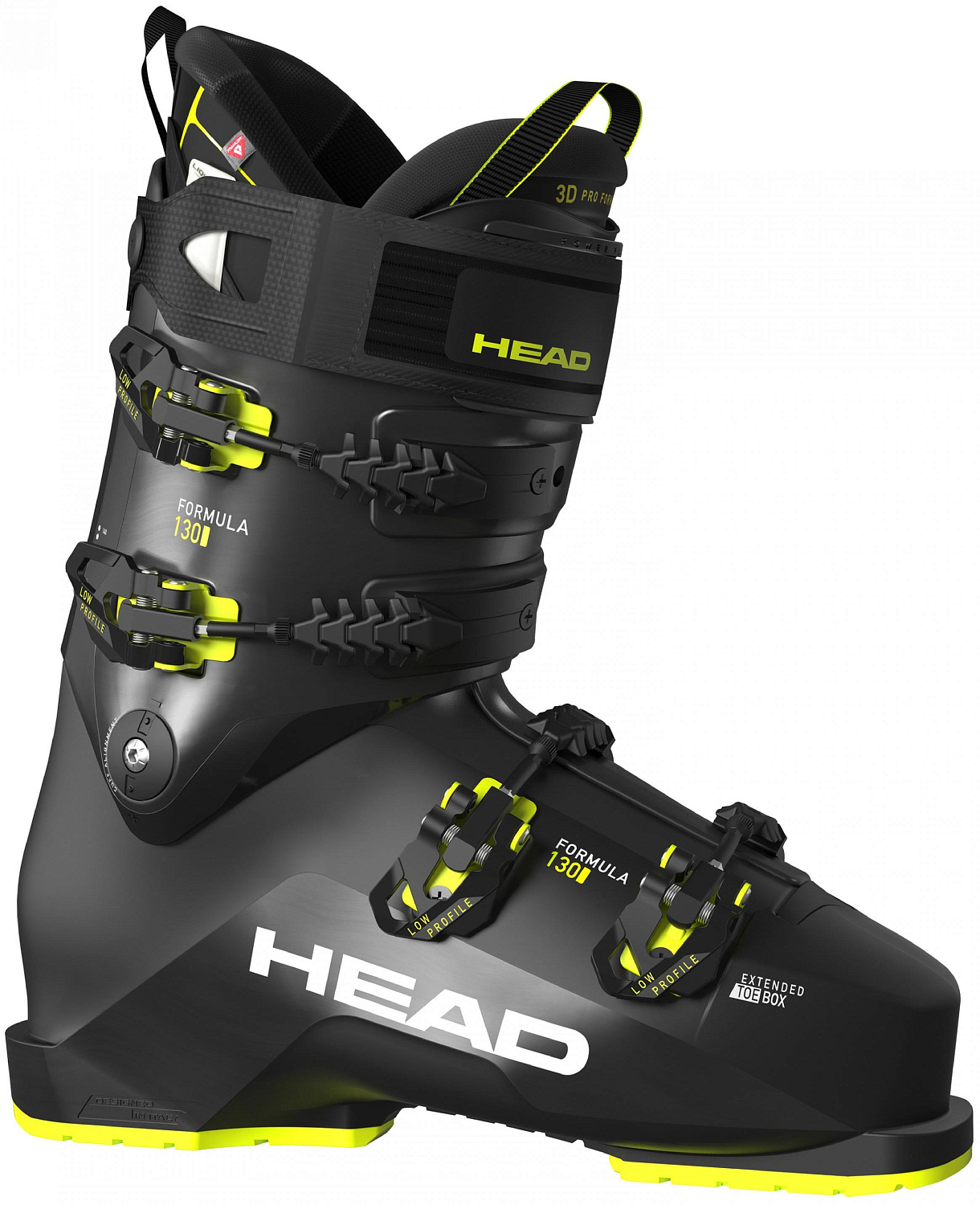 Горнолыжные ботинки Head Formula 130 2022 black/yellow, 27,5 см