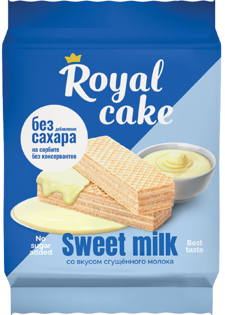 Купить вафли Royal сake на сорбите, со вкусом сгущённого молока, 120 г, цены на Мегамаркет | Артикул: 100037030161