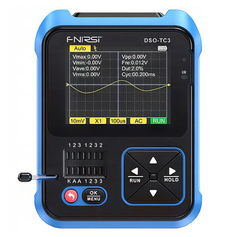 Компактный осциллограф FNIRSI DSO-TC3 с тестером транзисторов – купить ...