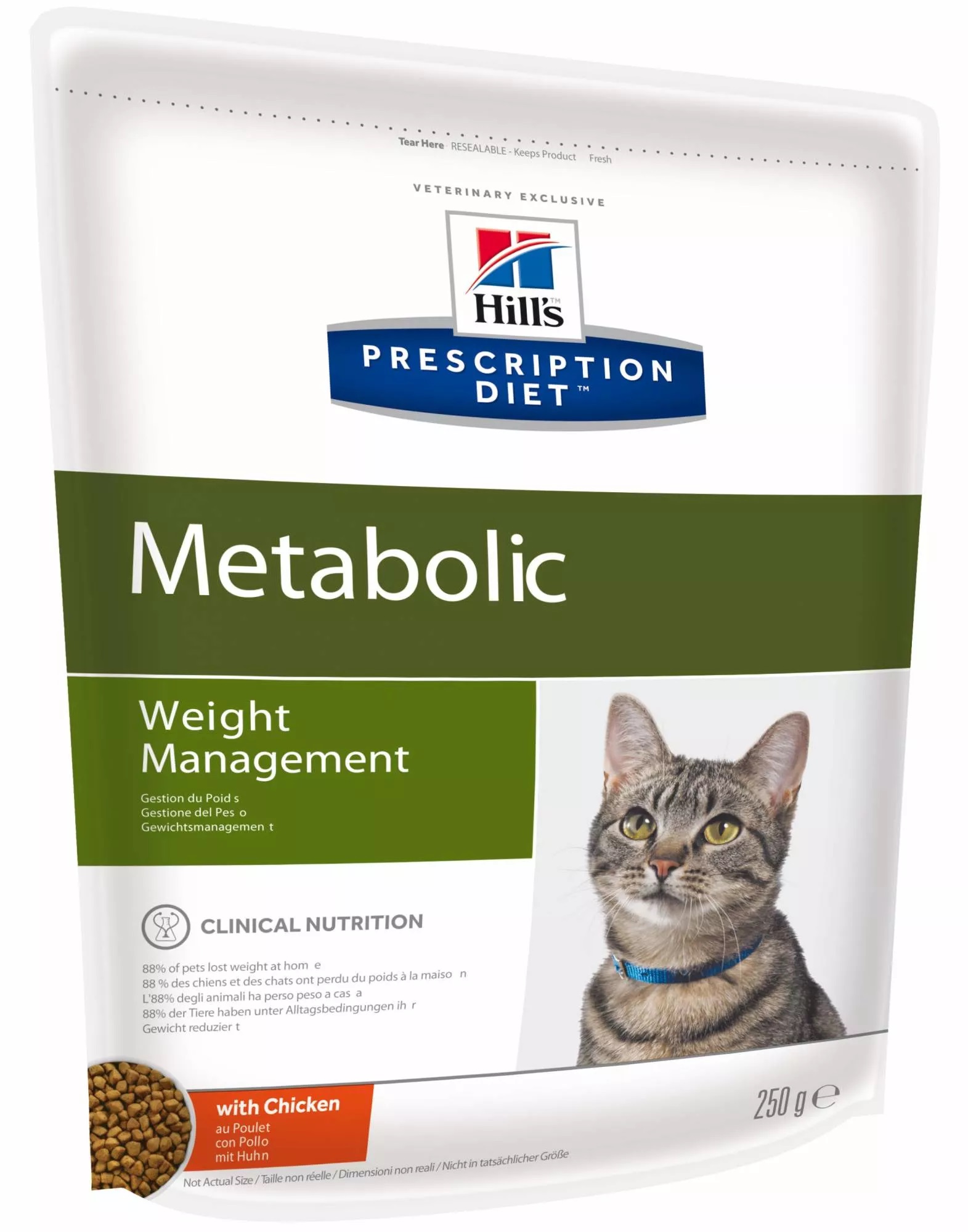 Сухой корм для кошек Hills Prescription Diet Metabolic, диетический,  курица, 0,25кг - отзывы покупателей на маркетплейсе Мегамаркет | Артикул  товара:100013205480