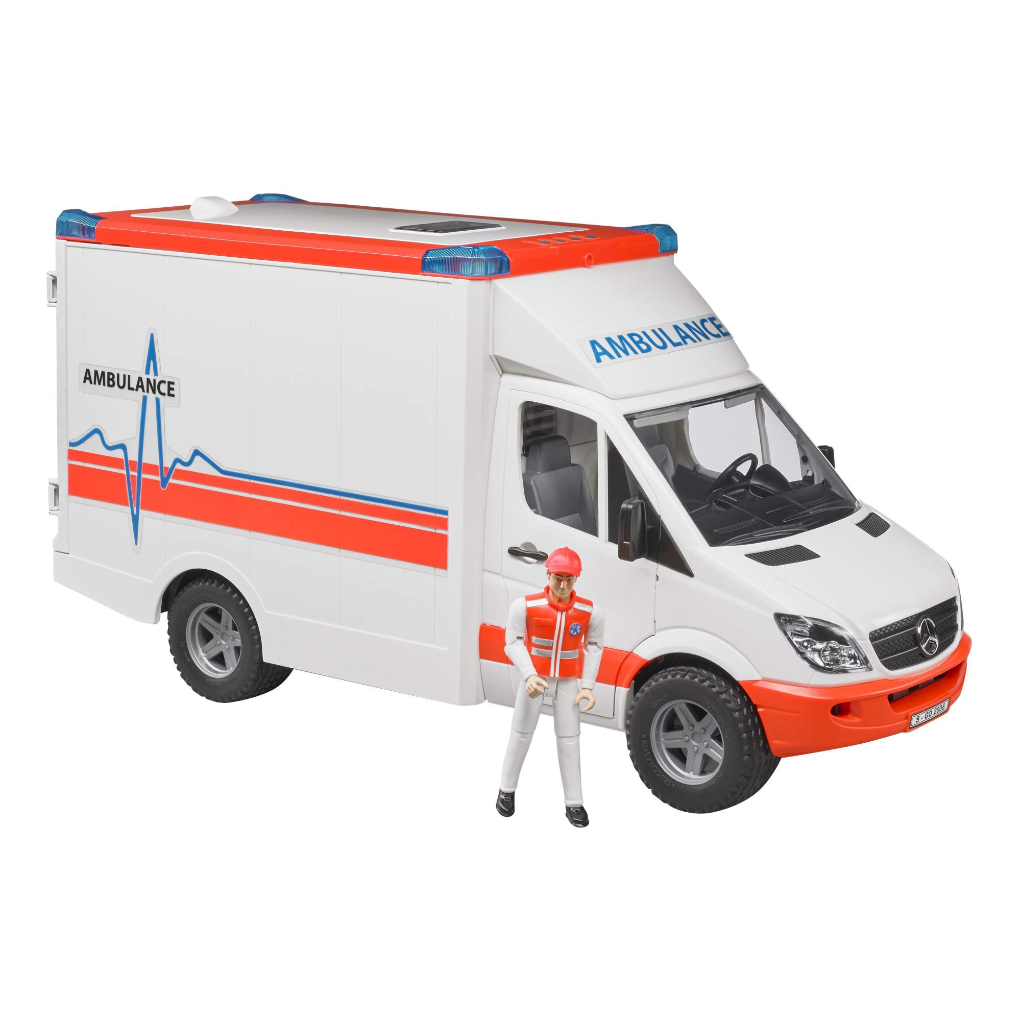 Игрушка помощи. Фургон Bruder MB Sprinter (02-536) с фигуркой водителя 1:16 45.5 см белый. Брудер машинки скорая помощь. Брудер Спринтер. MB Sprinter скорая.