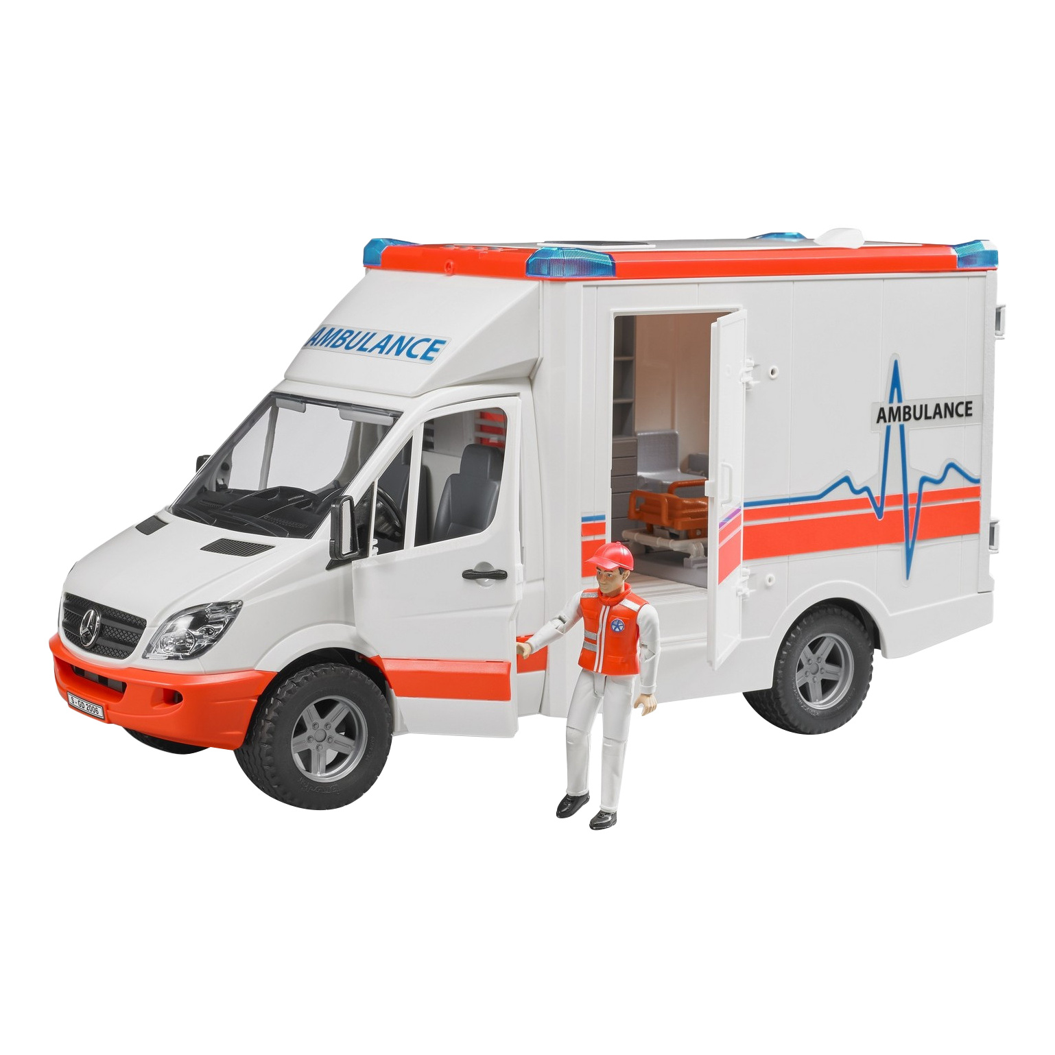 Скорая помощь с фигуркой водителя MB Sprinter Bruder (Германия) 02-536