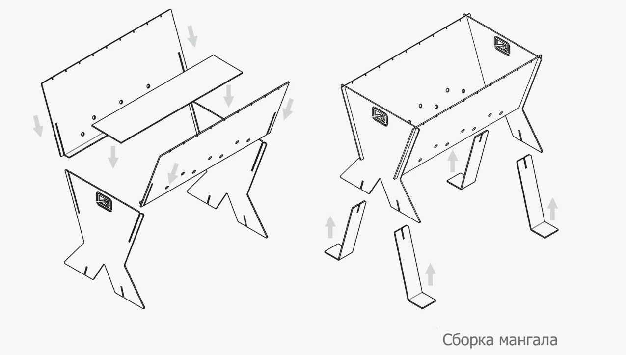 Мангал схема: Делаем мангалы из металла своими руками: фото, размеры, чертежи - 