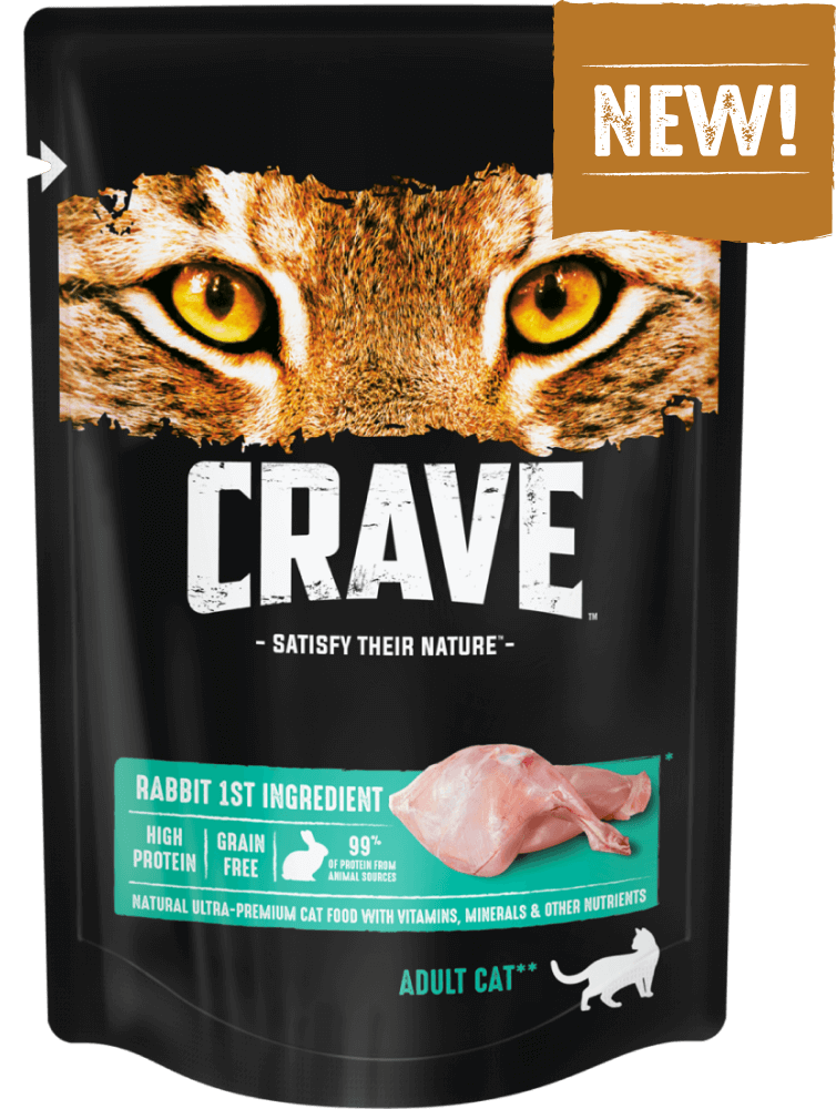 Влажный корм для кошек Crave, кролик, 70г