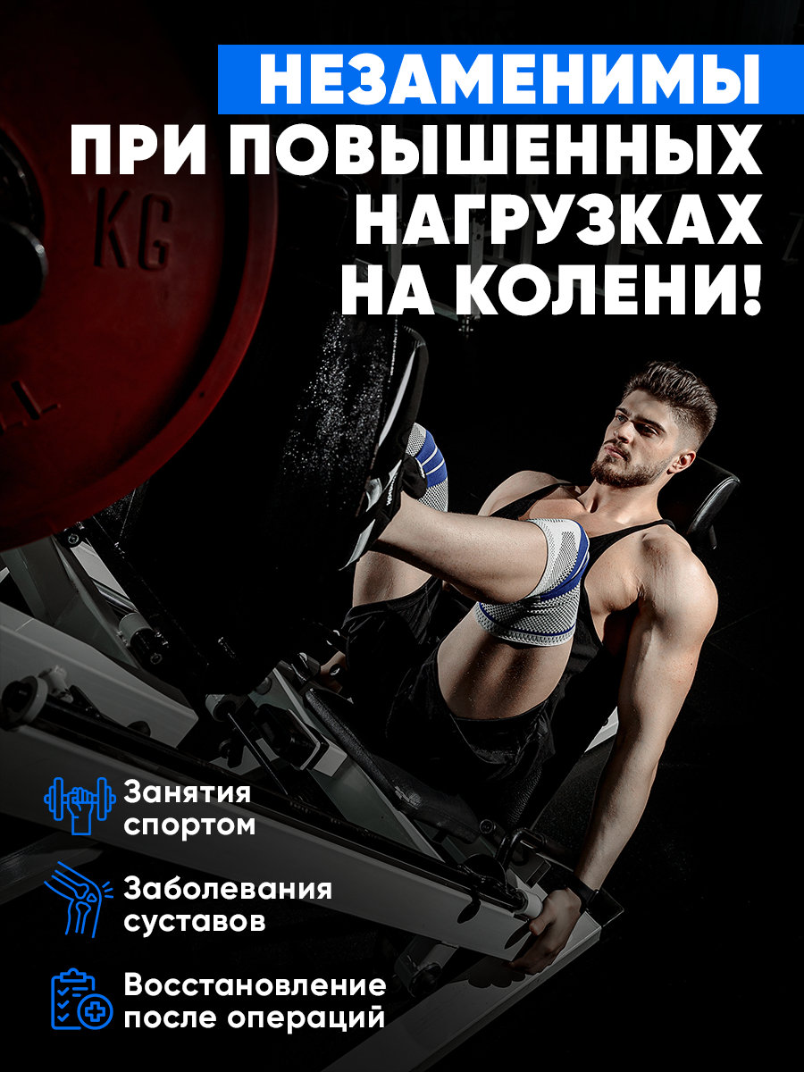 Наколенники для спорта Shark Fit, Суппорт коленного сустава XL, 2 шт. -  купить в Интернет-революция (Иркутск), цена на Мегамаркет