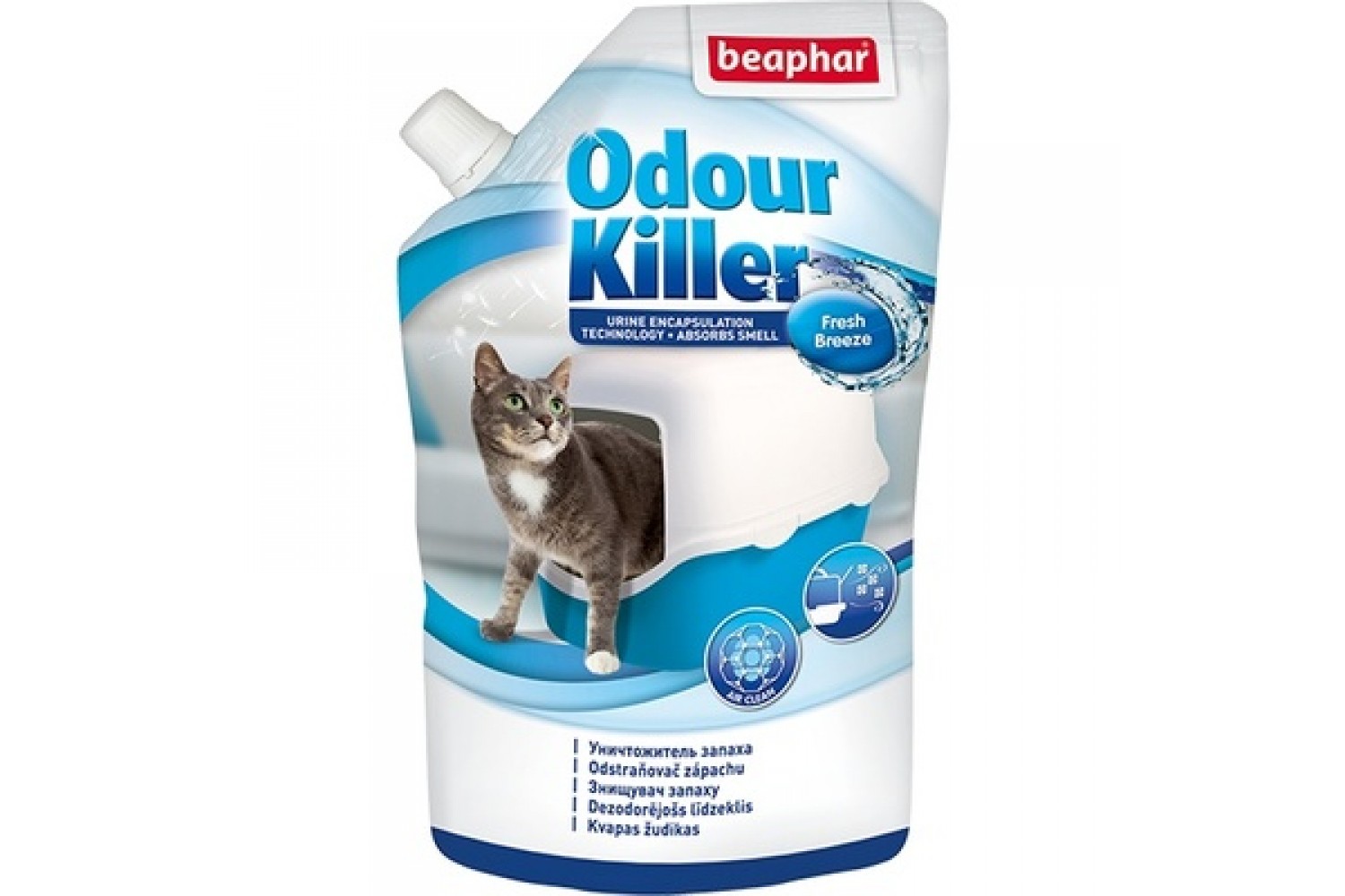 Устранитель запаха для кошачьих туалетов Beaphar Odour Killer, в гранулах, 400г