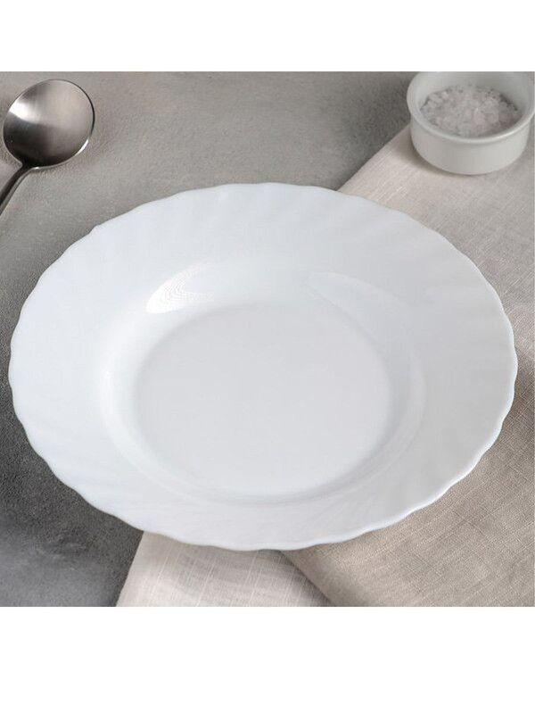 Набор тарелок, тарелка суповая, супница глубокая 22 см 650 мл TRIANON 6 штук