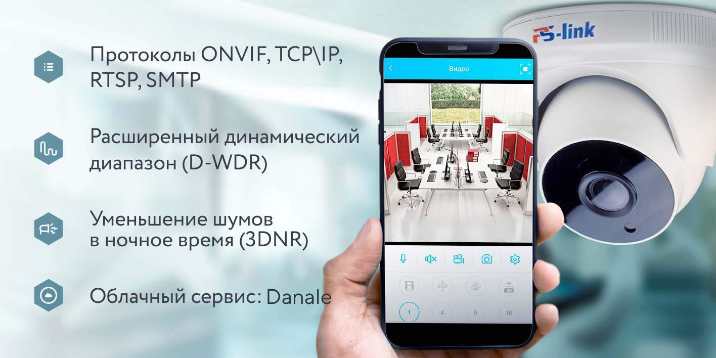 Купольная камера видеонаблюдения IP Ps-Link IP305PMX матрица 5Мп с POE и  микрофоном – купить в Москве, цены в интернет-магазинах на Мегамаркет