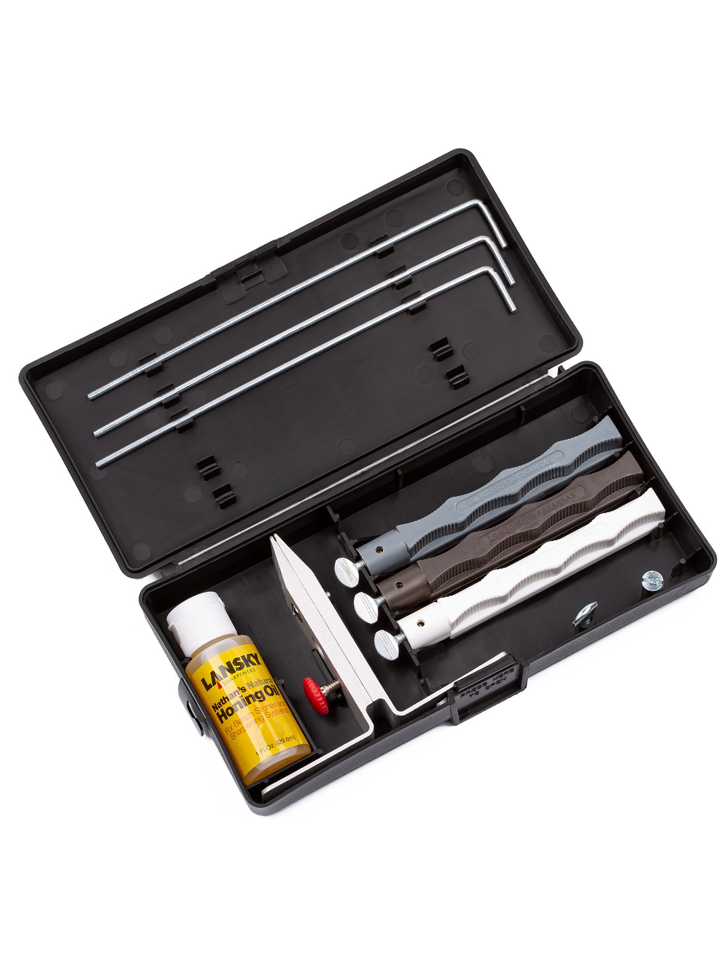 LKNAT - Lansky Natural Arkansas 3 Stone Sharpening Kit