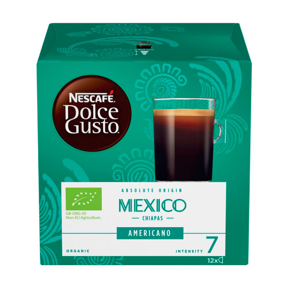 Кофе натуральный Nescafe Dolce Gusto Mexico americano жареный молотый 12 капсул