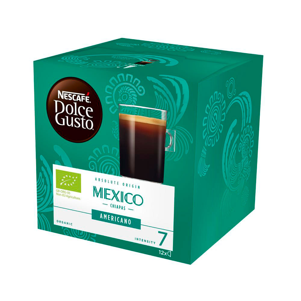 Кофе натуральный Nescafe Dolce Gusto Mexico americano жареный молотый 12 капсул