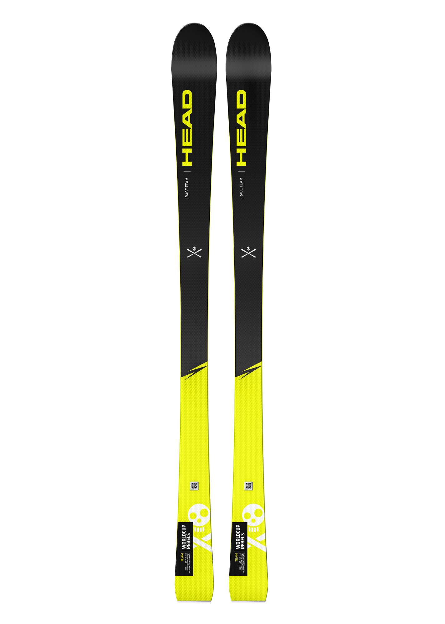 Горные Лыжи С Креплениями Head 2021-22 Wc I.race Team + Sx 7.5 Black/Neon Yellow (См:130)