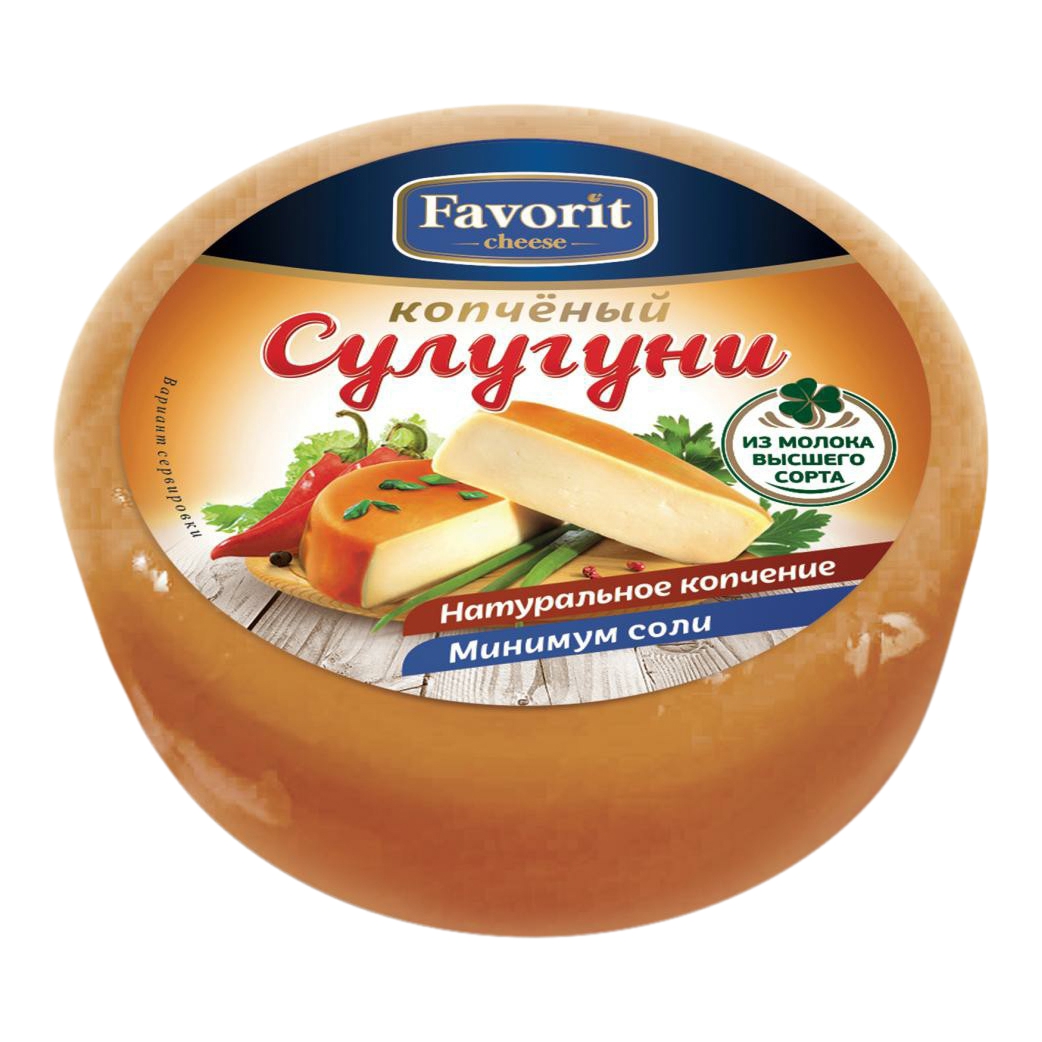 Сыр рассольный Favorit Cheese Сулугуни копченый 45 % БЗМЖ 190 г