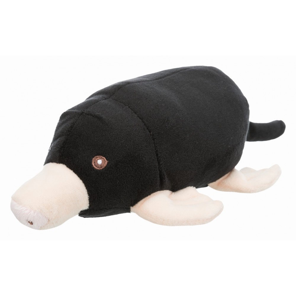 Мягкая игрушка для собак TRIXIE Крот, черный, белый, 21 см