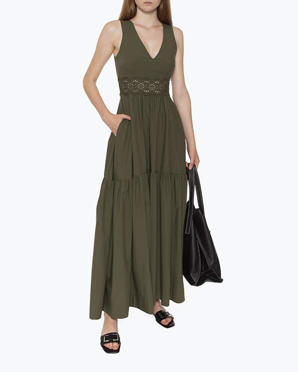Платье женское P.A.R.O.S.H. CANYOXD724159 зеленое S