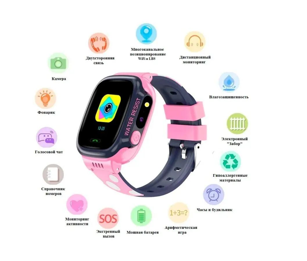 Детские смарт часы Smart Watch Girl Y92 розовый - отзывы покупателей на  маркетплейсе Мегамаркет | Артикул: 600007507951