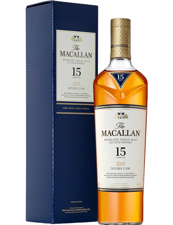 Виски Macallan Double Cask, 15 летней выдержки, в п/у - купить в Москве, цены на Мегамаркет | 100030084349