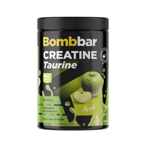 Креатин и таурин BOMBBAR Creatine+Taurine, Яблоко, 300 г – купить в Москве, цены в интернет-магазинах на Мегамаркет