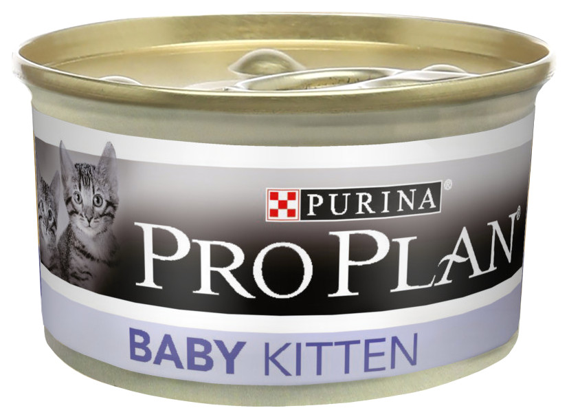 Консервы для кошек PRO PLAN Baby Kitten, курица, 85г