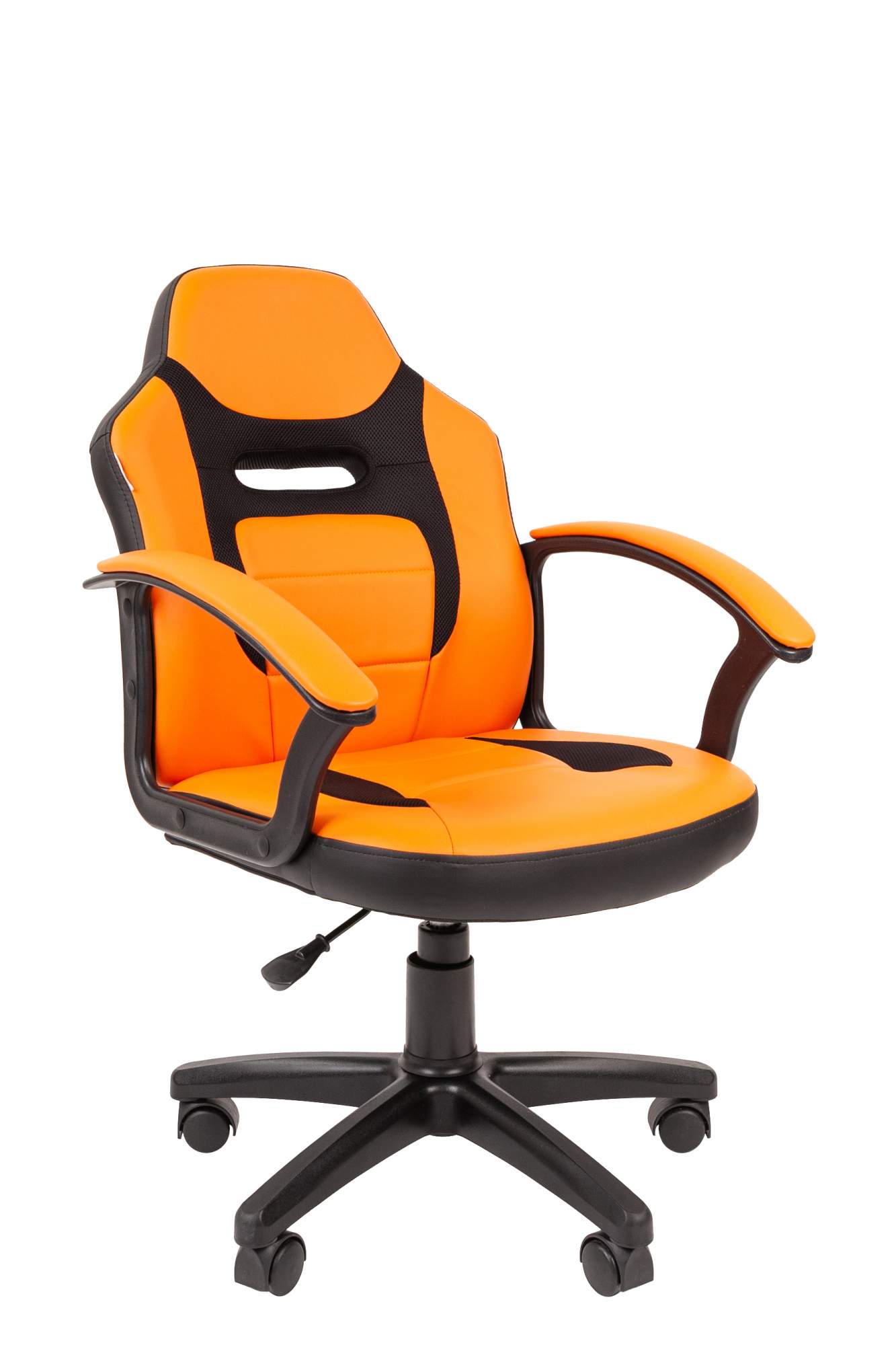 Детское кресло Chairman Kids 110 экокожа черный; оранжевый