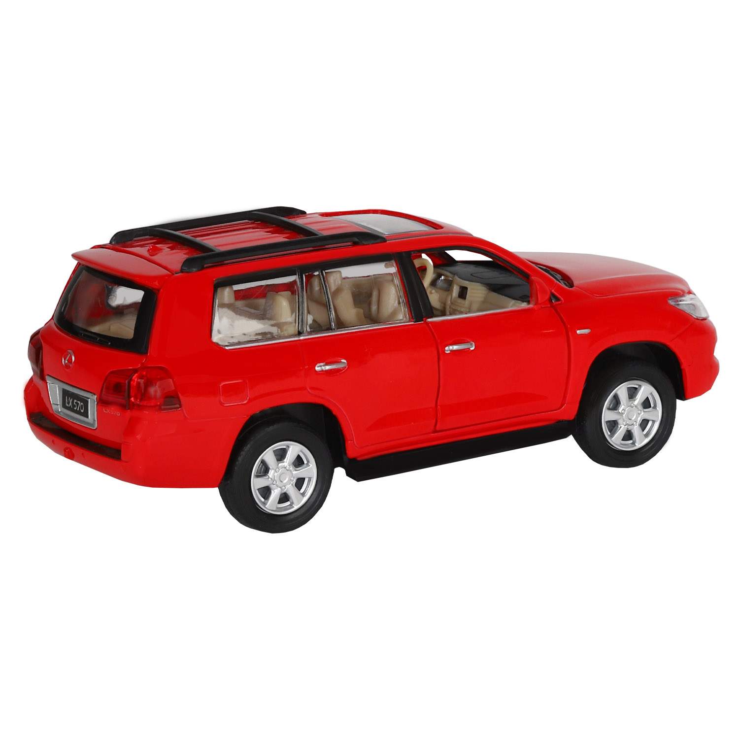 Машинка инерционная Автопанорама М1:32, Lexus LX570 красный, JB1251390