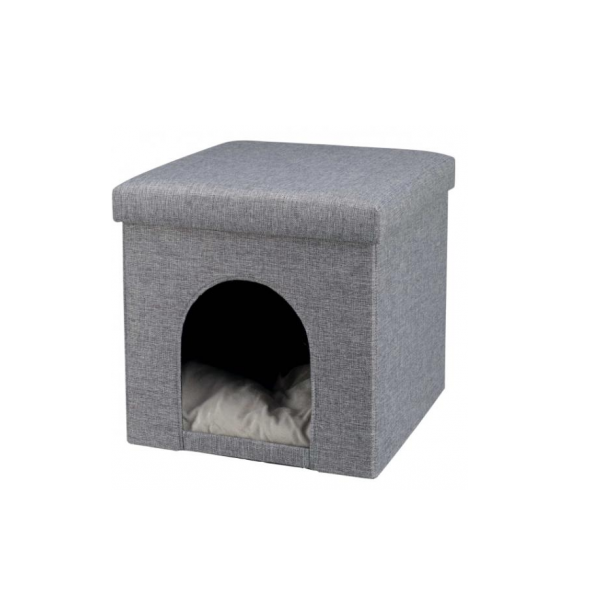 Домик для кошек TRIXIE Alois, серый, 40x38x38см