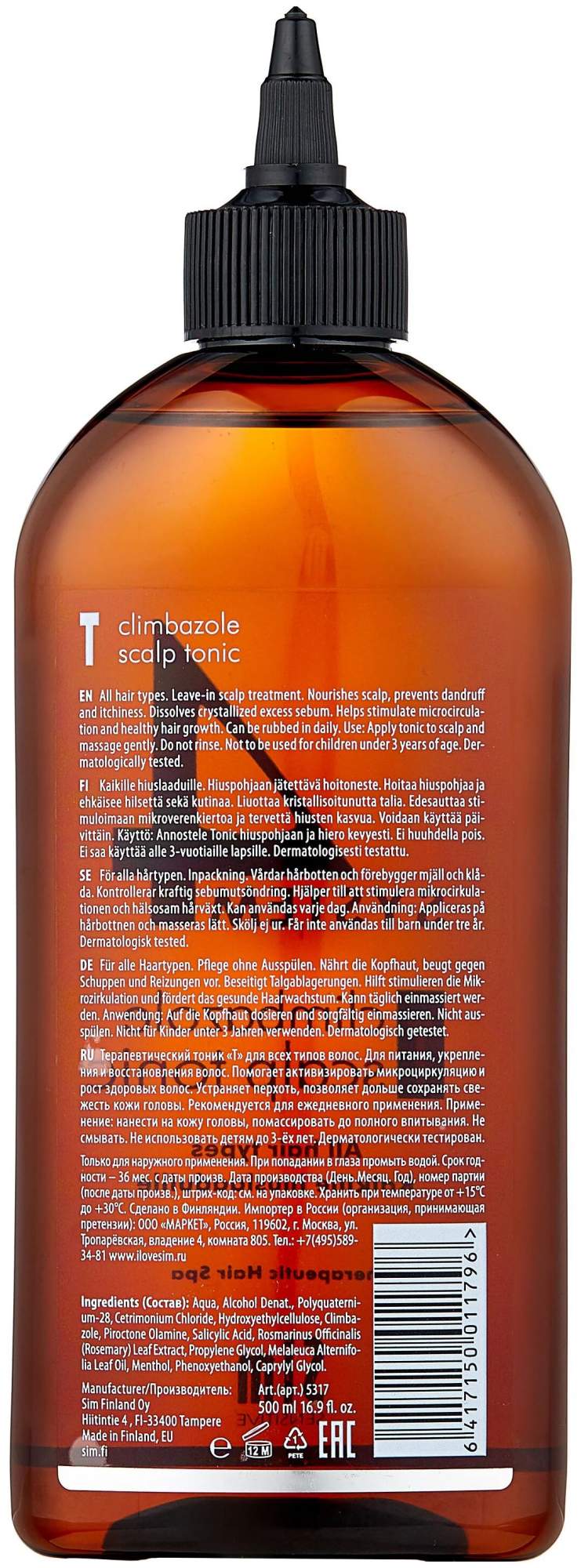 Sim sensitive system 4 scalp tonic t. Sim sensitive system 4 scalp tonic t