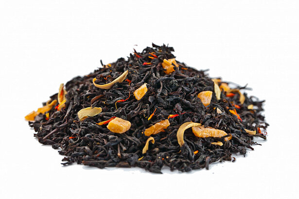 Чай Gutenberg чёрный Айва с персиком 100 г Развесной