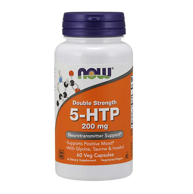 NOW 5-HTP 200 mg (5-гидрокситриптофан), 60 капс - купить в Москве, цены на Мегамаркет | 100055706389