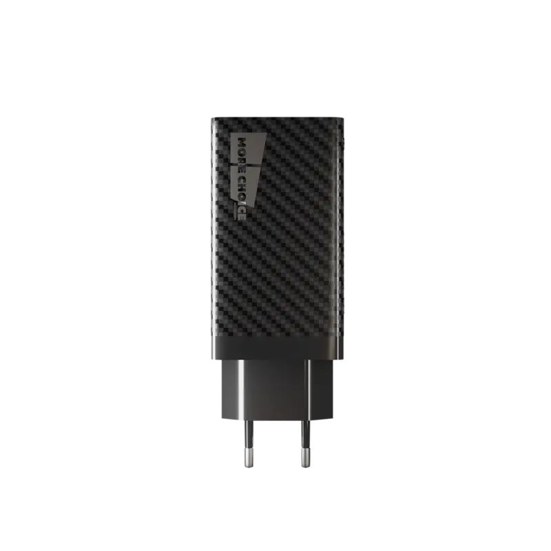 Сетевое зарядное устройство Smart 2USB 3.0А GAN PD+QC65W Type-C More choice NC76Sa Black - купить в Just a store, цена на Мегамаркет