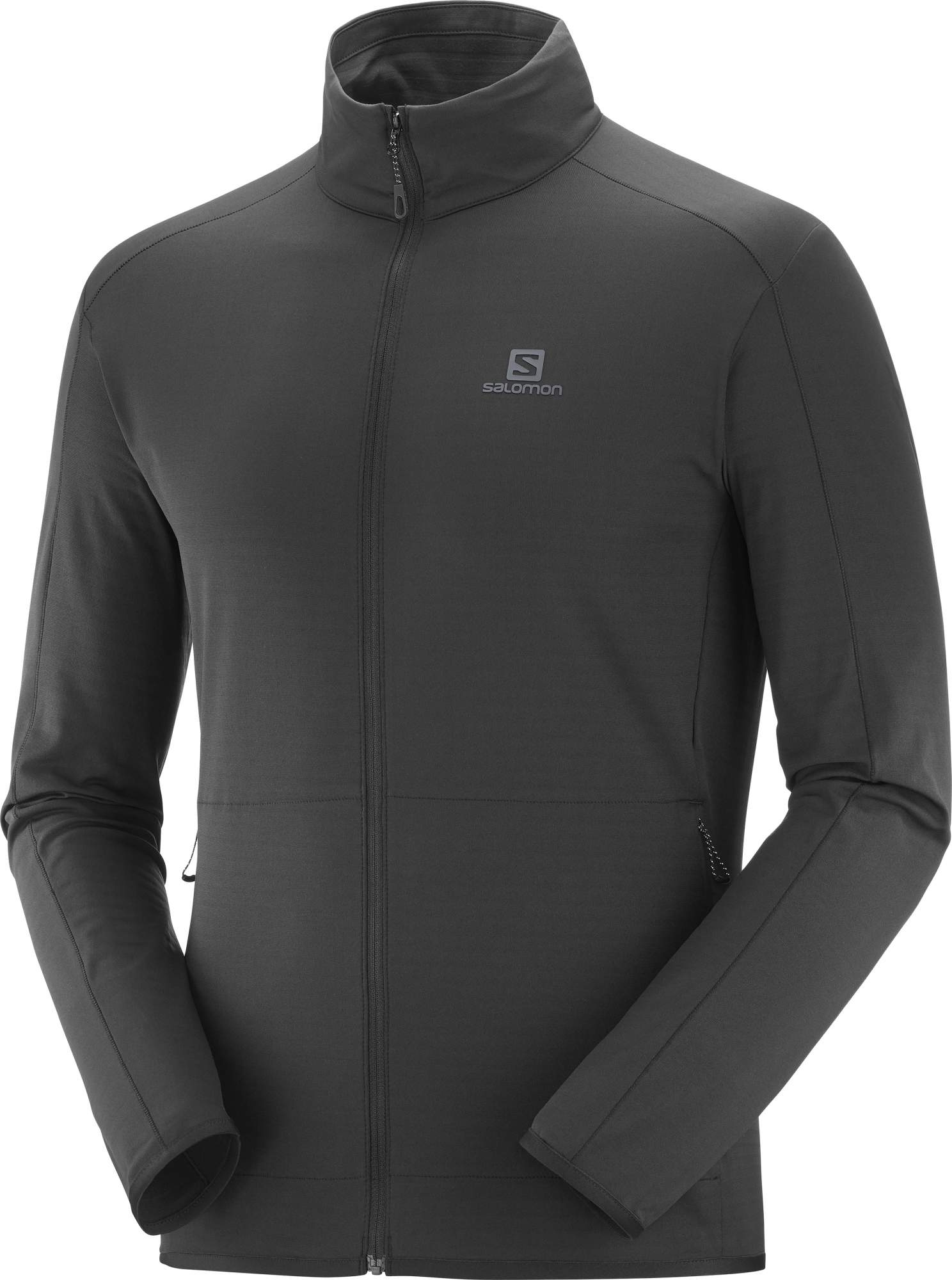 Толстовка мужская Salomon Outrack Full Zip Mid M черная 2XL