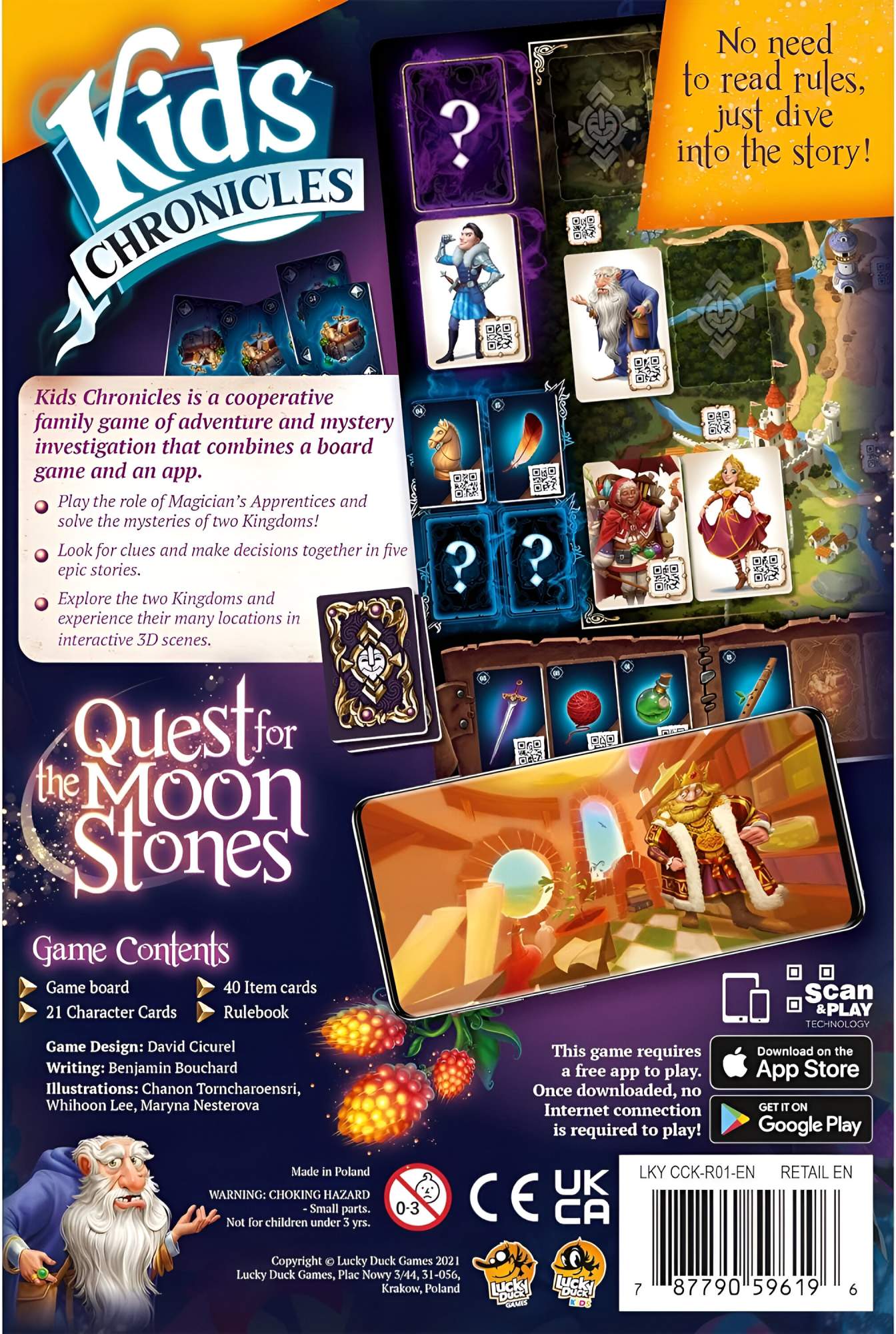 Настольная игра Lucky Duck Games Kids Chronicles: Quest for the Moon Stones  на английском - купить в Умные игры, цена на Мегамаркет