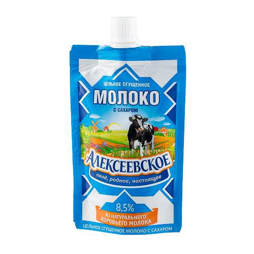 Молоко сгущенное Алексеевское 8.5% с сахаром 270 г - купить в Москве, цены на Мегамаркет