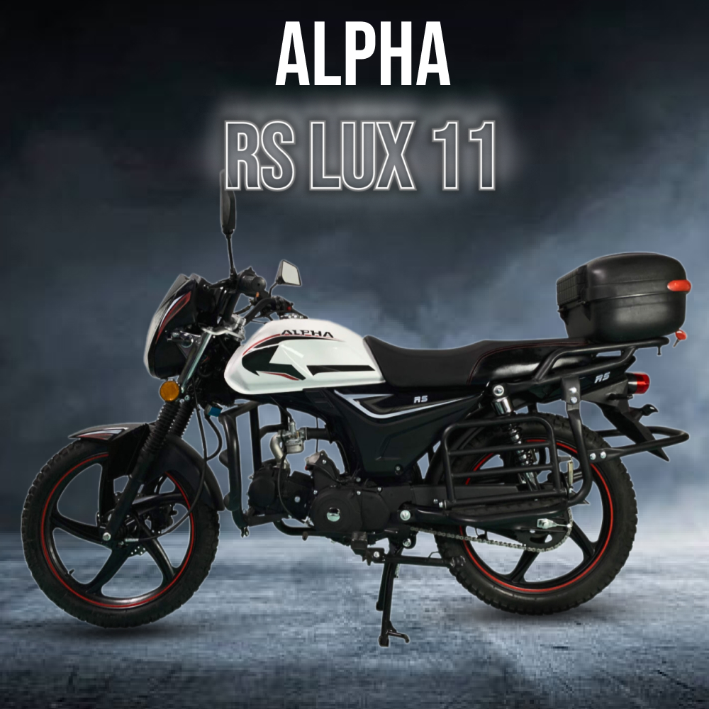 Мопед Альфа RS LUX 11 (LM48-B) черный (А) - купить в Москве, цены на Мегамаркет | 600016786641